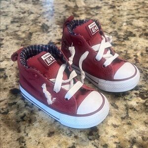 Converse Kids Red High-Top Sneakers